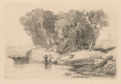 Estudos são livres Placa 7, Postwick Grove, Norfolk de 1838. de John Sell Cotman