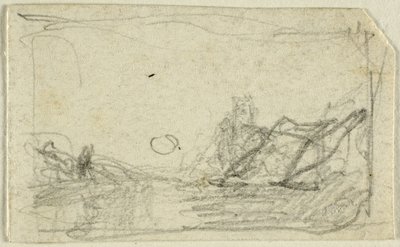 Luar sobre paisagem de John Sell Cotman