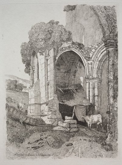 Abadia de Rievaulx, Yorkshire, 1810. de John Sell Cotman