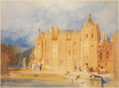 A casa abacial, abadia de Saint-Ouen, Ruão de John Sell Cotman