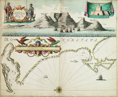 Uma carta da Guiné que descreve a costa marítima desde o Cabo de Verde até ao Cabo Bona Esperança de John Seller