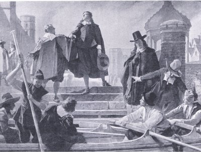 Vôo dos cinco membros, ilustração de The History of the British People publicada por Waverley, c.1940 (litho) de John Seymour Lucas