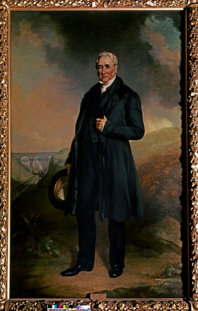 Retrato de George Stephenson (óleo sobre tela) de John Seymour Lucas