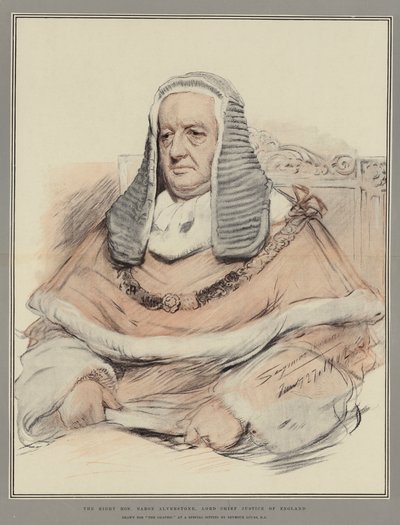 O Honorável Barão Alverstone, Lord Chief Justice da Inglaterra de John Seymour Lucas