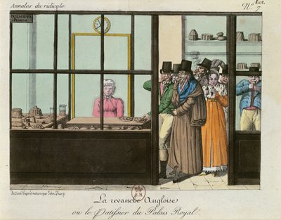 A Vingança Inglesa ou, A Confeitaria no Palais Royal, c.1815 de John Sharp
