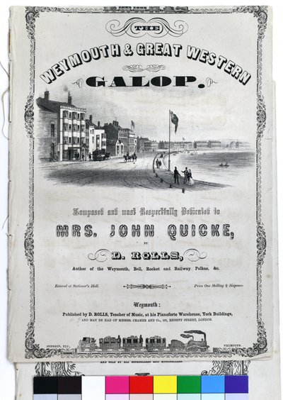 Weymouth e Great Western Galop, c1870 (litografia sobre papel) de John Sherren