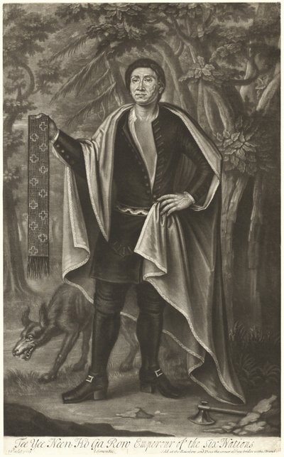 Tee Yee Neen Ho Ga Row, Imperador das Seis Nações de John Simon after John Verelst
