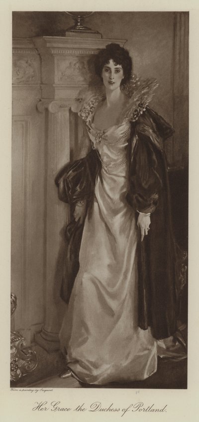 Sua Graça a Duquesa de Portland (Litho) de John Singer (after) Sargent