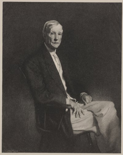 Retrato de John D. Rockefeller, impressão feita por Timothy Cole de John Singer (after) Sargent