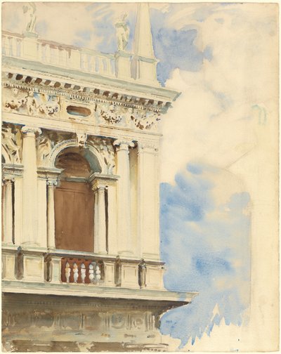 A Corner of the Library in Venice, 19041907. de John Singer Sargent