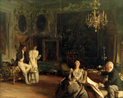 Um interior em Veneza de John Singer Sargent