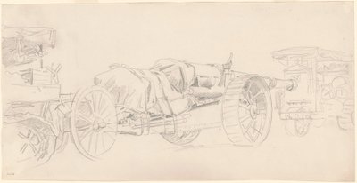 Reboques de canhão, França de John Singer Sargent