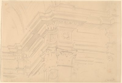 Royal Chapel Entablature, Granada, 1912. de John Singer Sargent