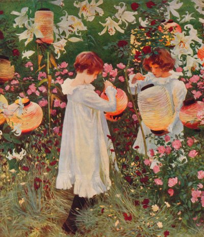 Cravo, Lírio, Lírio, Rosa, 1885-86, 1938 de John Singer Sargent