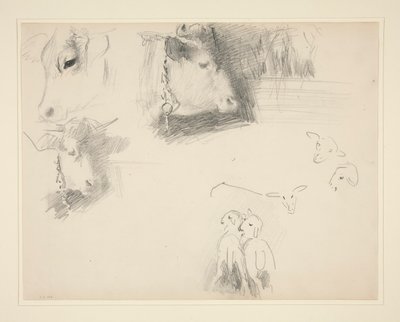 Vacas e Ovinos de John Singer Sargent