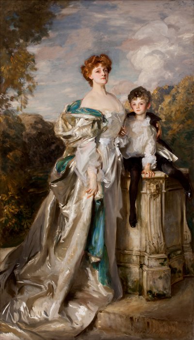Lady Warwick e seu filho, 1905 de John Singer Sargent