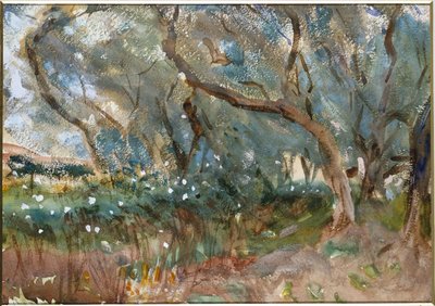Paisagem, Corfu, 1909 de John Singer Sargent