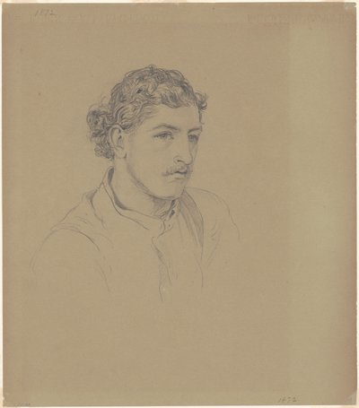 Homem com cabelo encaracolado de John Singer Sargent