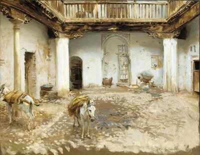 Pátio mourisco de John Singer Sargent