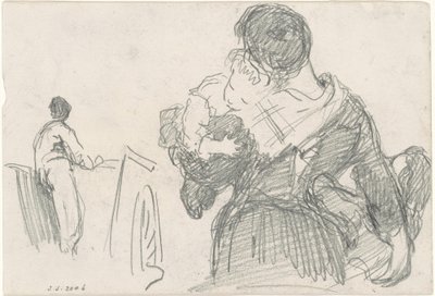 Mãe e Filho [recto], c. 1871-1872. de John Singer Sargent