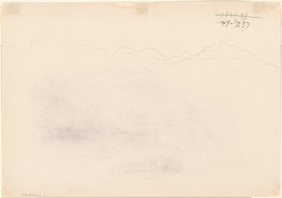 Mountains [verso], 1869. de John Singer Sargent
