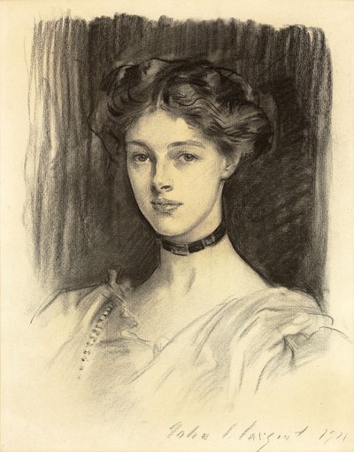 Retrato de Eva Katherine Balfour, mais tarde Lady Buxton de John Singer Sargent