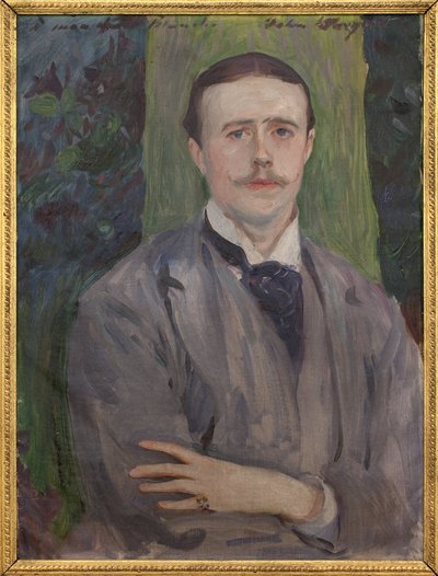 Retrato de Jacques Emile Blanche (1861-1942). Pintura de John Singer Sargent (1856-1925), óleo sobre tela, arte francesa do século XX. Musee des beaux arts de Rouen. de John Singer Sargent