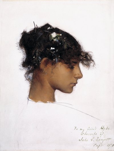 Rosina Ferrara, chefe de uma menina de Capri de John Singer Sargent