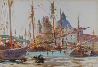 Santa Maria della Salute em Veneza, ca 1904-1906. de John Singer Sargent