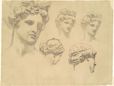 Estudos para Apollo e as Musas, c. 1921. de John Singer Sargent
