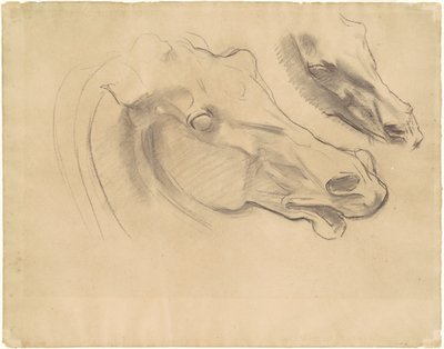 Estudos para "Apolo em sua carruagem com as horas" de John Singer Sargent