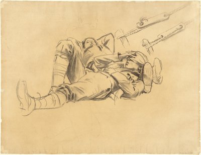 Estudos para Gassados [reto], 1918-1919. de John Singer Sargent