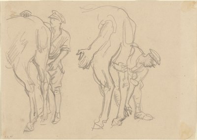 Estudos para Scots Grey, 1918. de John Singer Sargent