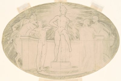 Estudo para "Arte Clássica e Romântica" de John Singer Sargent