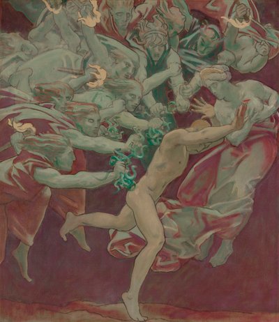 Estudo para o Museu de Belas Artes, Boston, Murals: Orestes e as Fúrias de John Singer Sargent