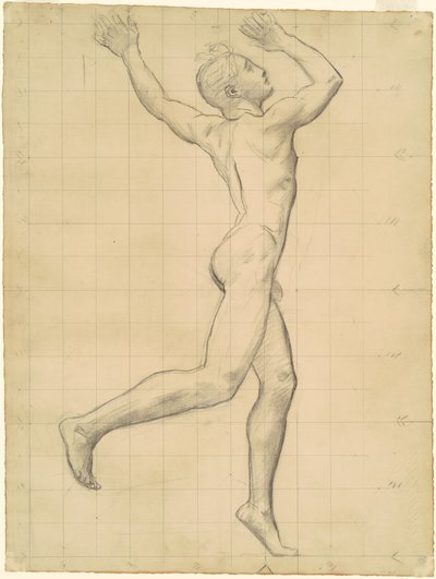 Estudo de Apollo para "Apollo e Daphne" de John Singer Sargent