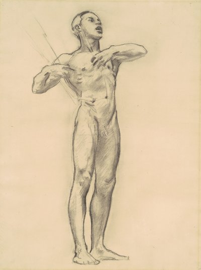 Estudo de Orfeu para a Arte Clássica e Romântica, c. 1921. de John Singer Sargent
