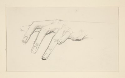 Estudo de uma mão de John Singer Sargent