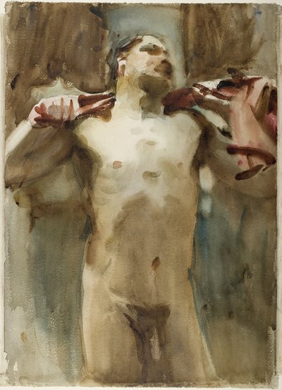 Estudo de uma figura masculina nua de John Singer Sargent