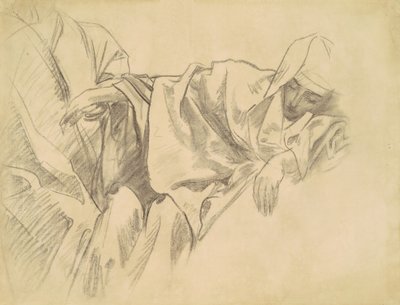 Estudo da Crucificação dos Quinze Mistérios do Rosário, 1903-1916. de John Singer Sargent