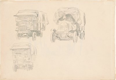 Caminhões [recto], 1918. de John Singer Sargent
