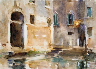 Veneza, c.1903 (wc, guache e grafite em papel branco) de John Singer Sargent