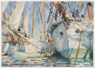 Navios Brancos, c.1908 de John Singer Sargent