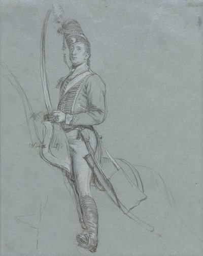 Um oficial hussardo a cavalo de John Singleton Copley