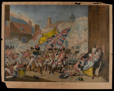  Morte do major Pierson e derrota das tropas francesas na ilha de Jersey em 6 de janeiro de 1781 de John Singleton Copley