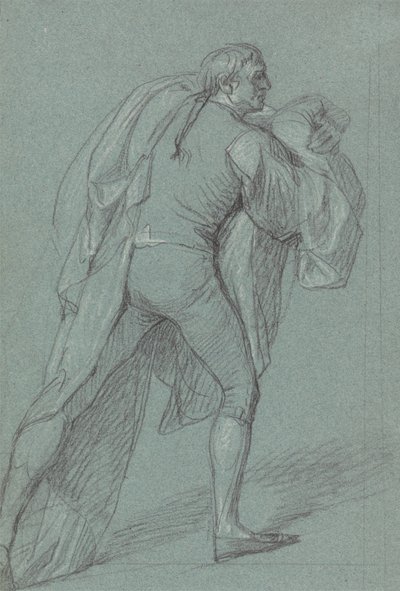 Estudo da Figura para a Pintura da Vitória de Lord Duncan: Estudo para o Marinheiro com a Bandeira Holandesa de John Singleton Copley
