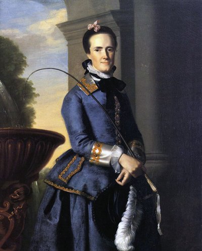 Sra. Epes Sargent (Catherine Osborne) em Hunting Outfit, 1764 de John Singleton Copley