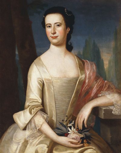 Retrato de uma mulher, 1755 de John Singleton Copley