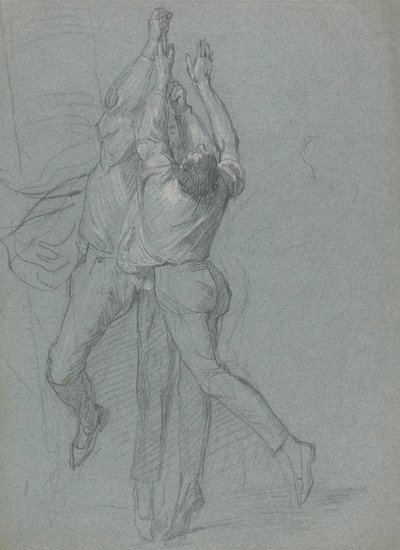 Estudo dos Marinheiros que içam uma Bandeira para a Vitória do Lorde Duncan de John Singleton Copley