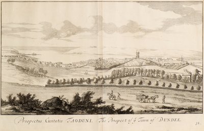 A perspectiva de sua cidade de Dundee de John Slezer